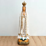 Estatua de la Virgen de Fatima 60cm Dorada – VII Sacramentos Colombia