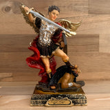 Estatua de San Miguel Arcángel 20cm Dorado – VII Sacramentos Colombia