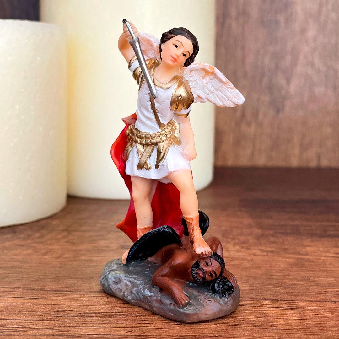 Estatua del Arcángel San Miguel 7cm – VII Sacramentos Colombia