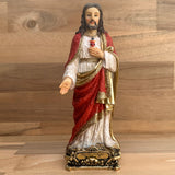 Estatua del Sagrado Corazón de Jesús 20cm Dorado – VII Sacramentos Colombia