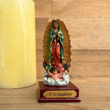 Estatua Virgen de Guadalupe 8cm – figura religiosa católica en resina