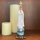 Estatua de la Virgen de Fátima 20cm – VII Sacramentos Colombia