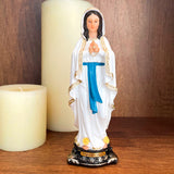 Estatua de la Virgen de Lourdes 20cm – VII Sacramentos Colombia