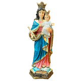 Estatua de la Virgen María Auxiliadora 40cm