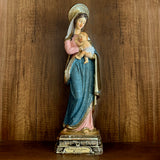 Estatua de la Virgen de la Salud 40cm Dorada – VII Sacramentos Colombia