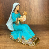 Estatua de la Virgen de la Ofrenda 10cm Dorada