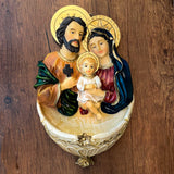 Placa de Pared con Pila para Agua de la Sagrada Familia – VII Sacramentos Colombia