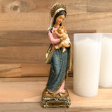 Estatua de la Virgen de la Salud 20cm Dorada – VII Sacramentos Colombia