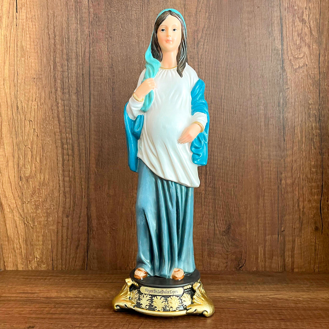 Estatua de la Virgen de la Dulce Espera 40cm – VII Sacramentos Colombia