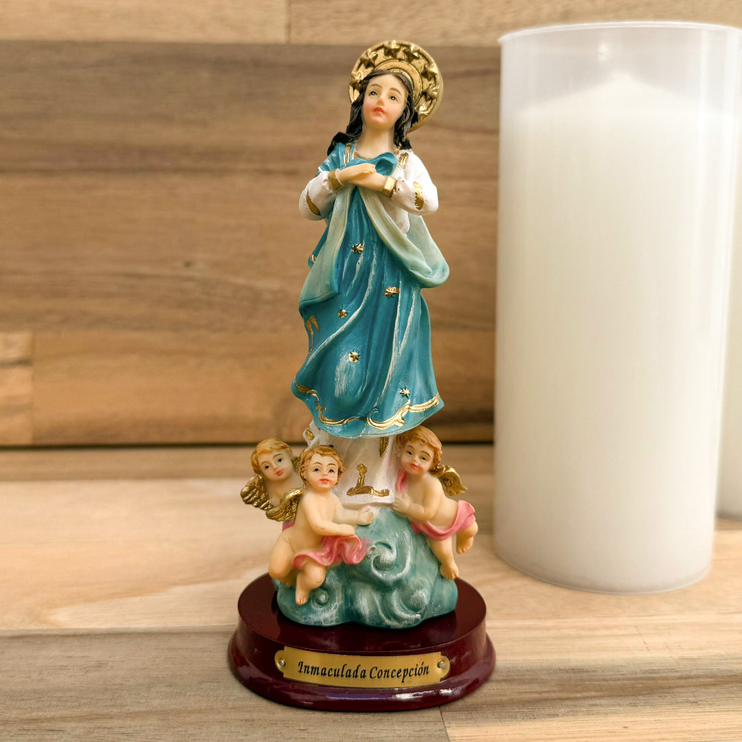 Estatua de la Virgen Inmaculada Concepción 12.5cm – VII Sacramentos Colombia