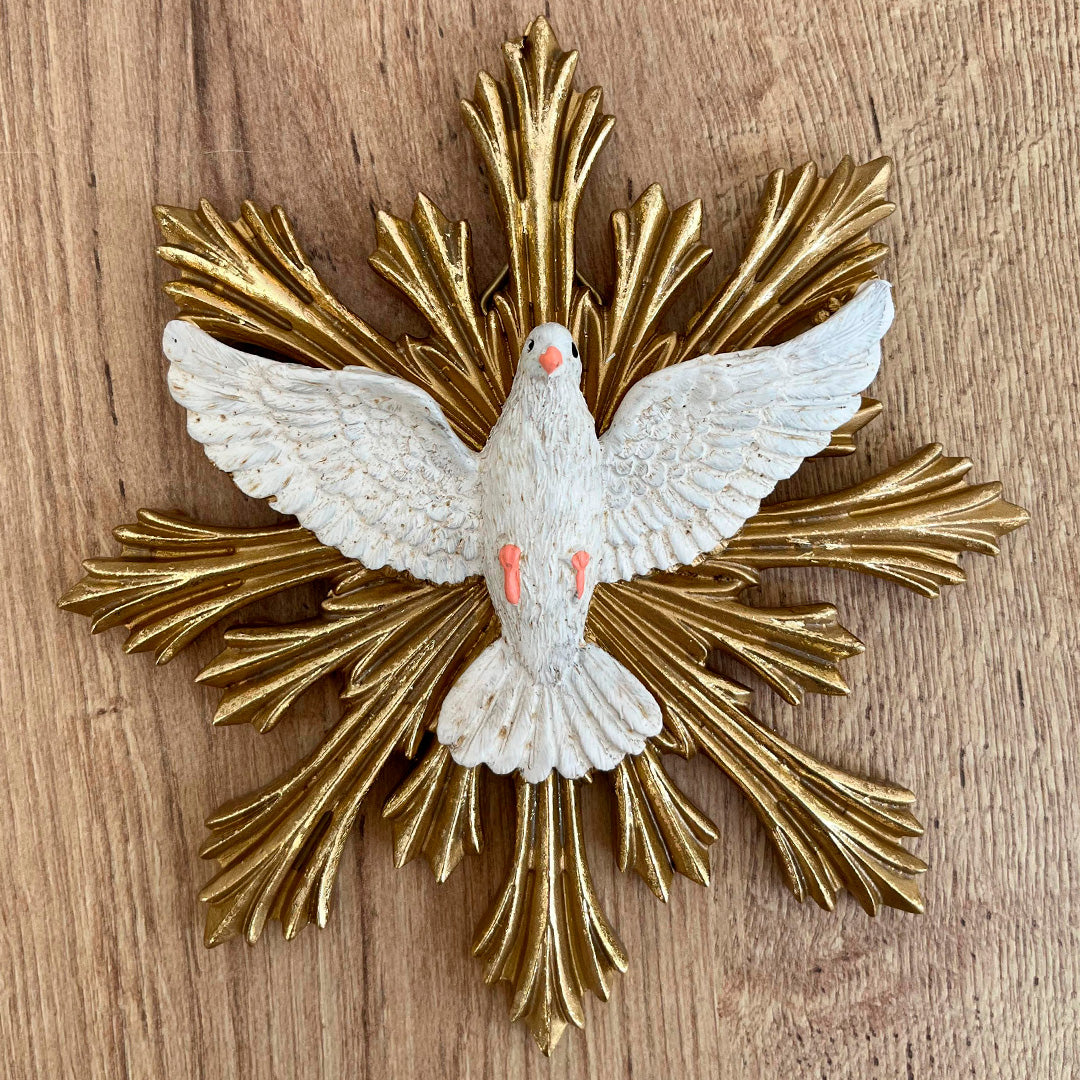 Placa de Pared del Espíritu Santo – Resina 19 cm – VII Sacramentos Colombia