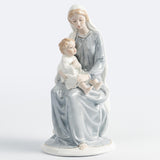 Estatua Virgen de la Piedad con el Niño Jesús de 22 cm en porcelana decorativa - VII Sacramentos Colombia