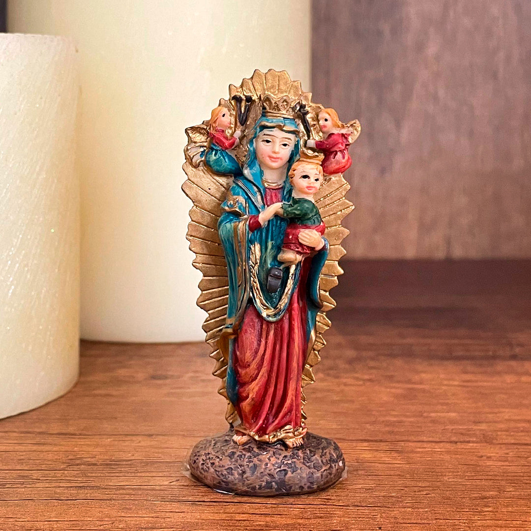 Estatua de la Virgen del Perpetuo Socorro 7cm – VII Sacramentos Colombia