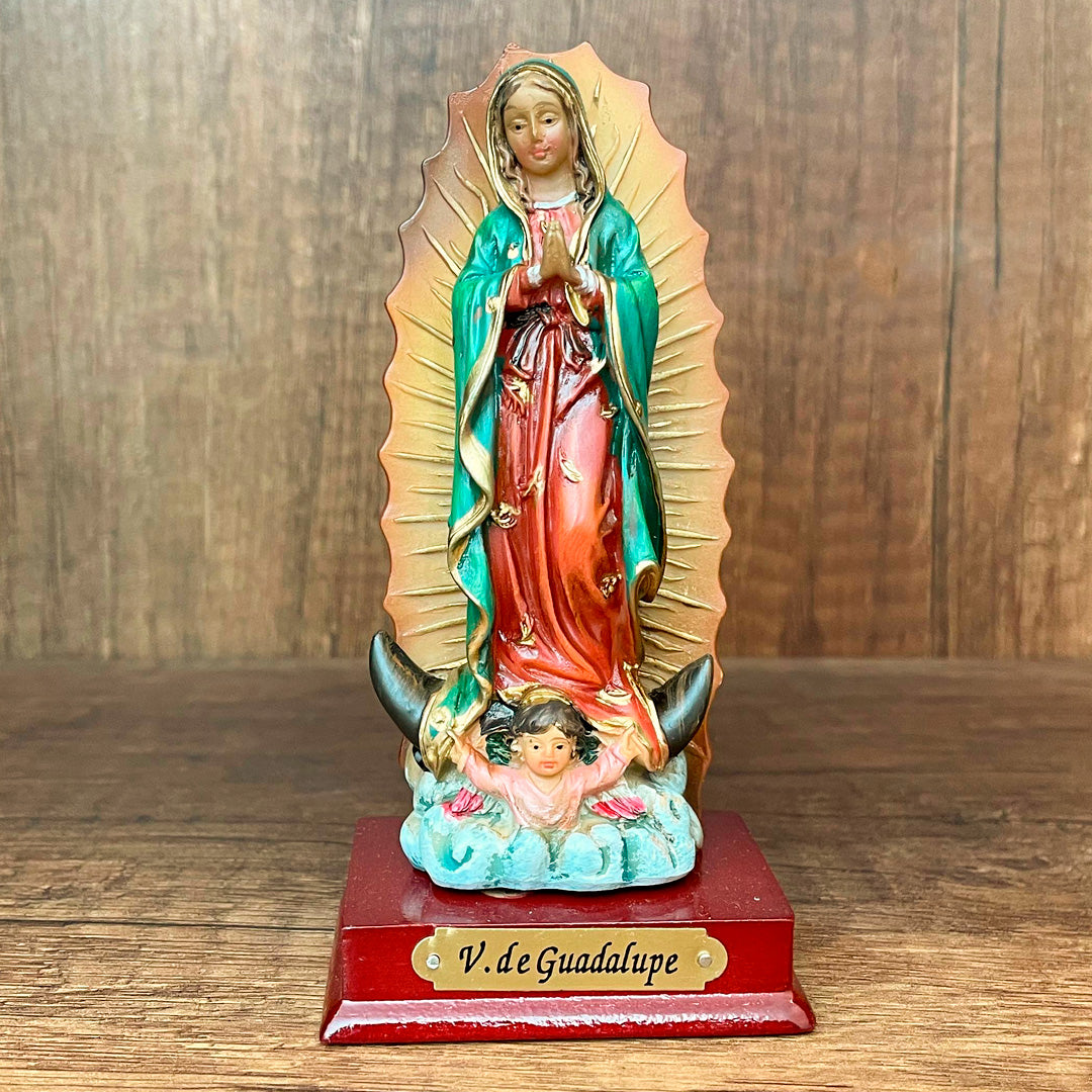 Estatua de la Virgen de Guadalupe de 10cm – VII Sacramentos Colombia