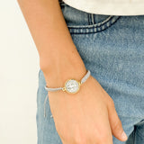 Pulsera Tejida con Medalla San Benito Bicolor