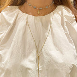 Collar Corbatín con Cadena de Piedras y Medalla Religiosa – VII Sacramentos Colombia
