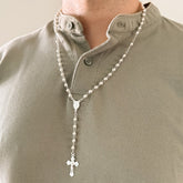 Rosario de Plata 925 Grande – 40 cm – VII Sacramentos Colombia