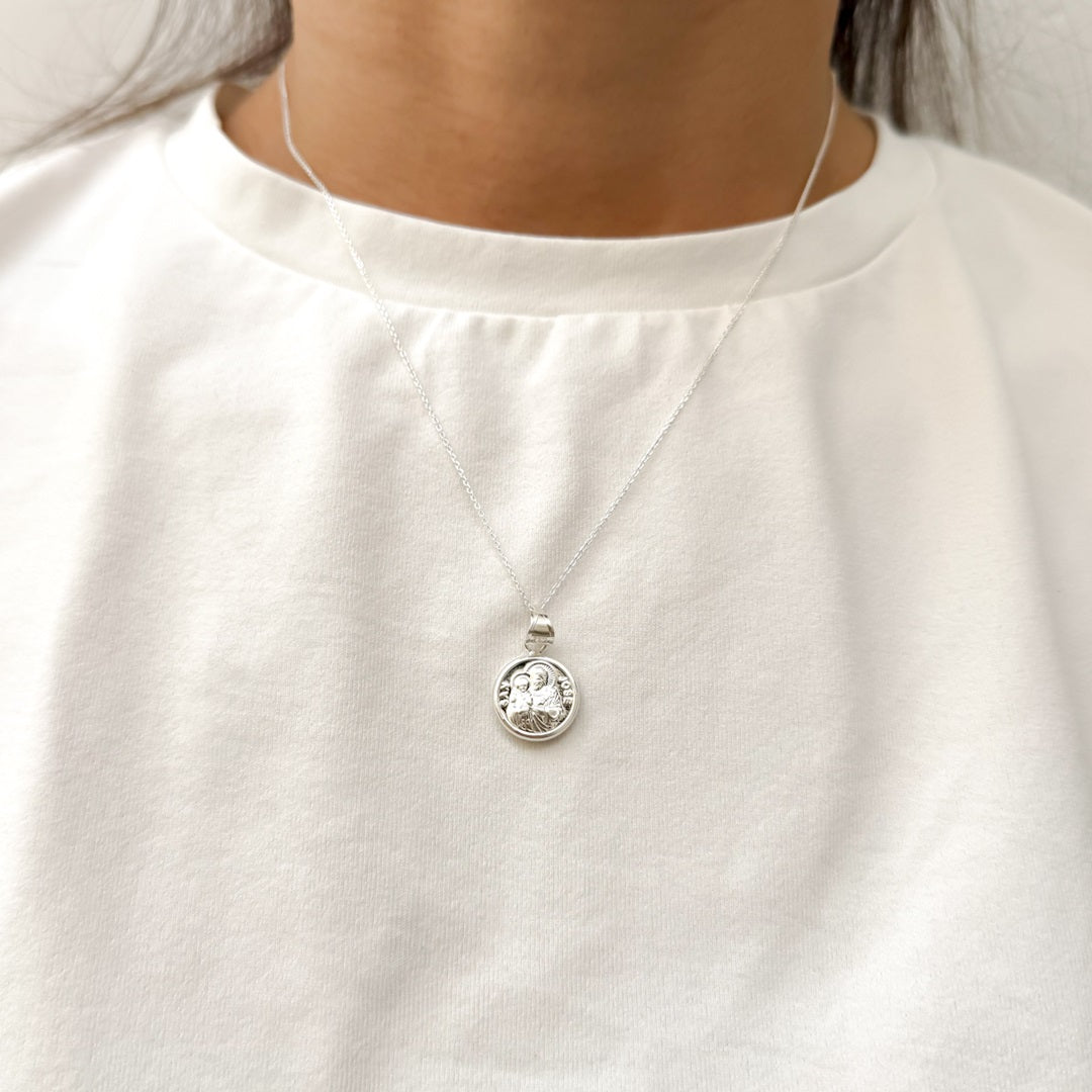 Cadena de Plata 925 con Medalla de San José – 45 cm – VII Sacramentos Colombia