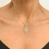 Collar con Medalla de la Virgen de Guadalupe Engastada – VII Sacramentos Colombia