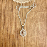 Cadena Plata Virgen Milagrosa Engastada – VII Sacramentos Colombia