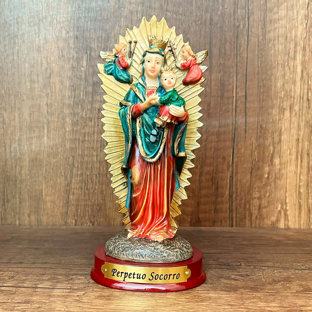 Estatua de la Virgen del Perpetuo Socorro 12.5cm – VII Sacramentos Colombia
