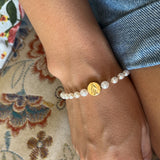 Pulsera de Perlas con Medalla de la Virgen Milagrosa – VII Sacramentos Colombia