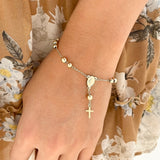 Pulsera Denario con Baño de Oro – VII Sacramentos Colombia