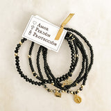Pulseras Amor, Perdón y Protección (Set de 5)