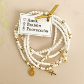 Pulseras Amor, Perdón y Protección (Set de 5)