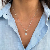 Cadena de Plata 925 con Medalla Pequeña – 45 cm