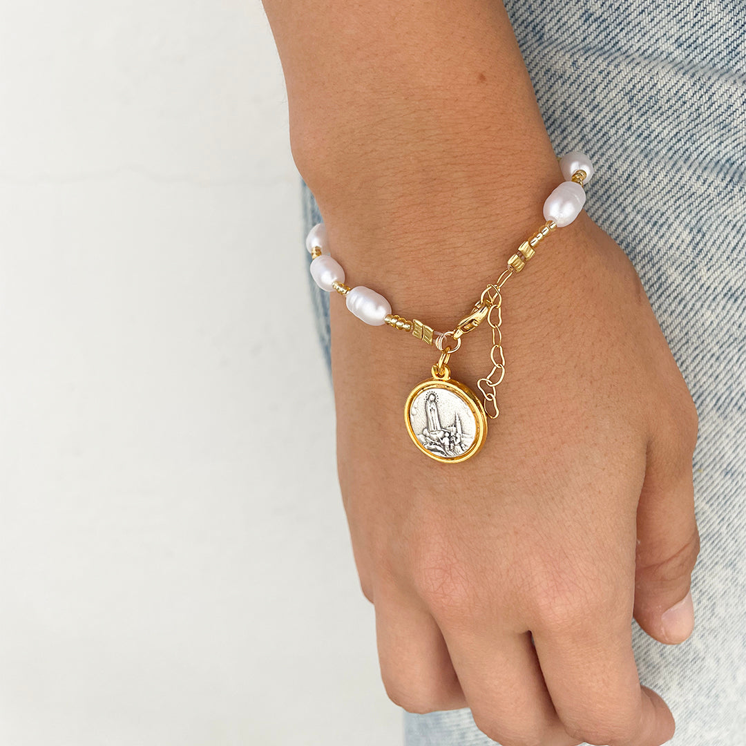 Pulsera de Imitación Perla de Agua – VII Sacramentos Colombia
