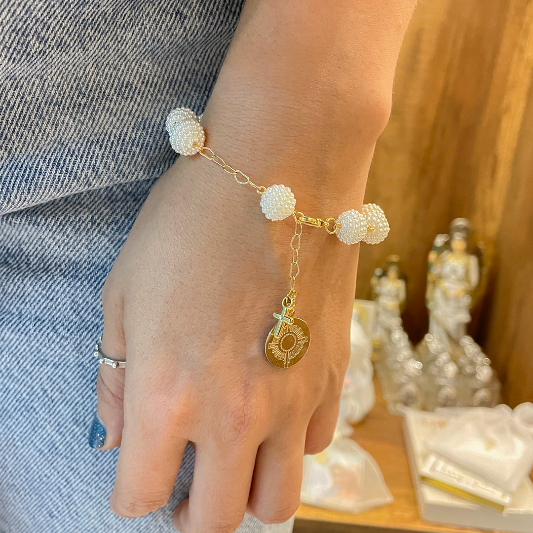 Pulsera Denario Perla – VII Sacramentos Colombia