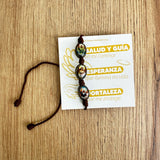 Pulsera de Hilo con Medallas de los Tres Arcángeles