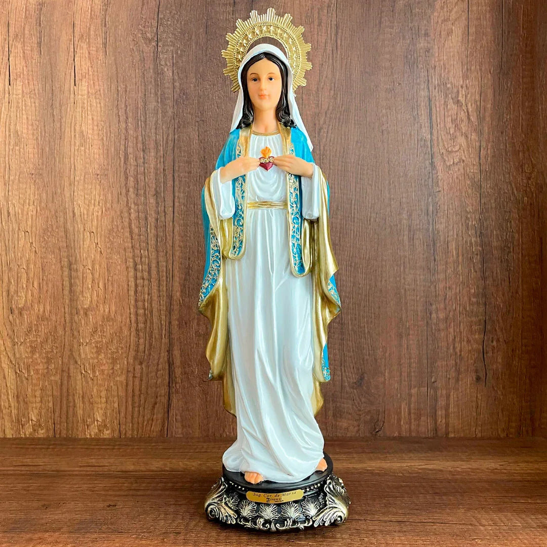 Estatua del Inmaculado Corazón de María 40cm – VII Sacramentos Colombia