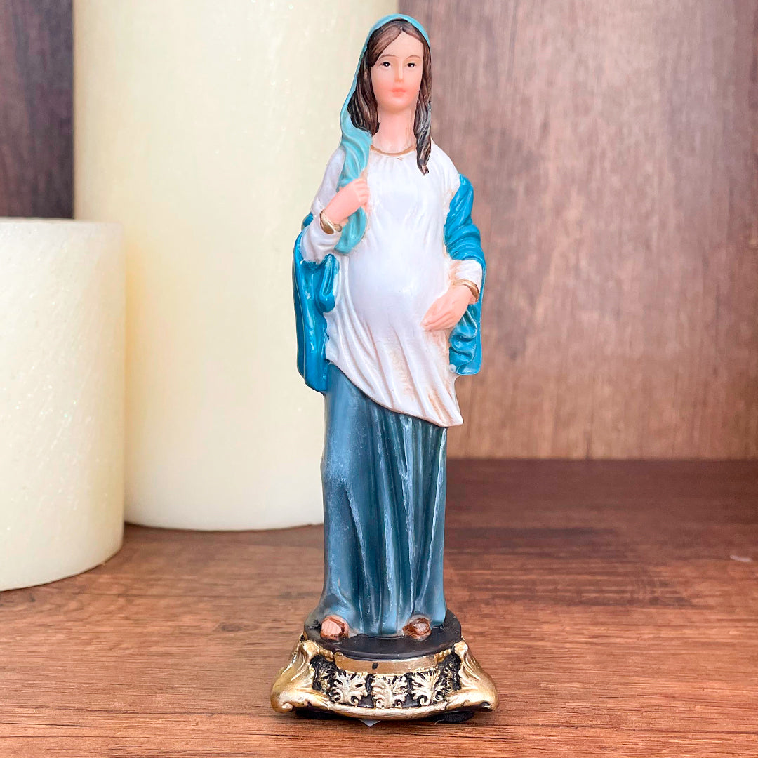 Estatua de la Virgen de la Dulce Espera 12.5cm – VII Sacramentos Colombia