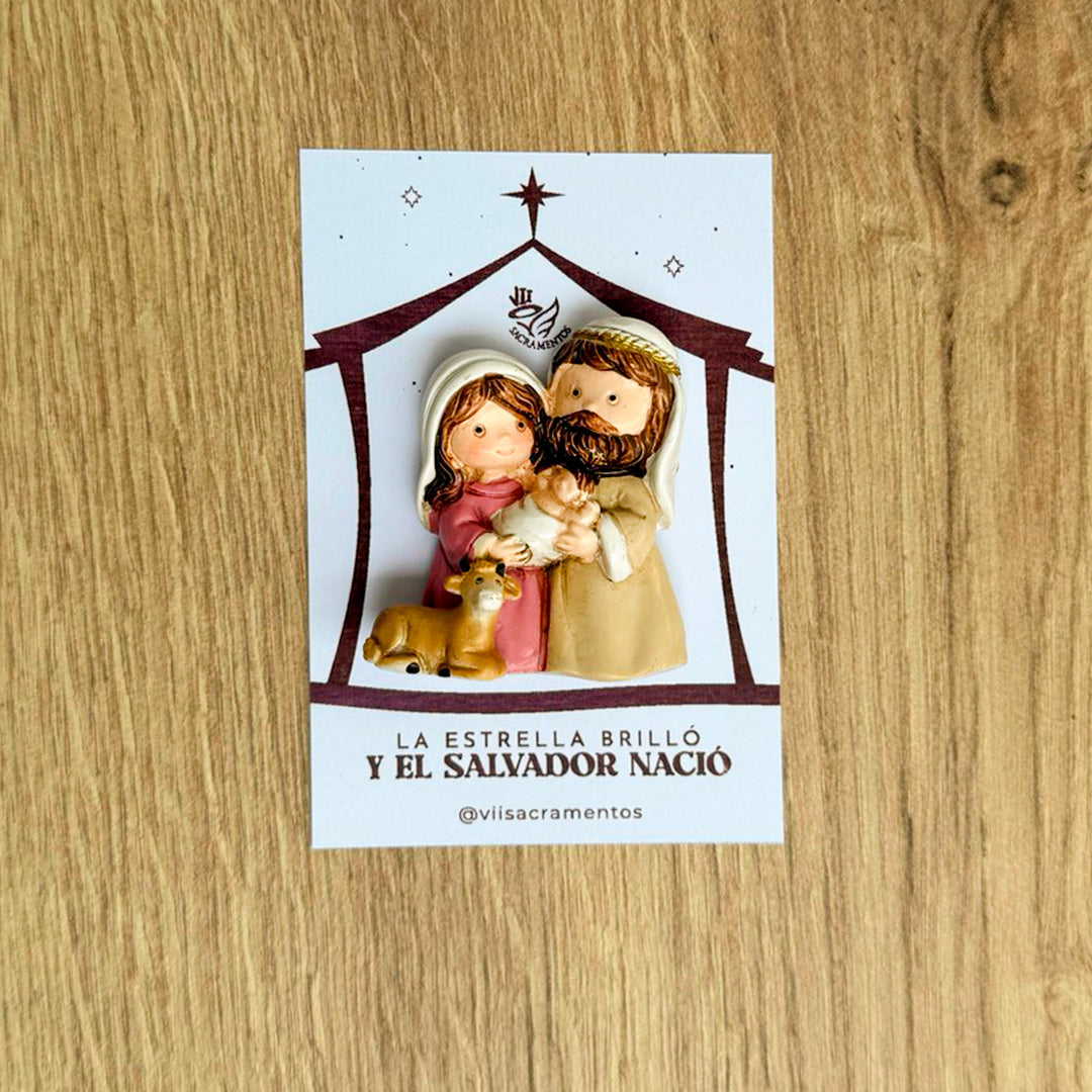 Sagrada Familia con Imán Beige – VII Sacramentos Colombia