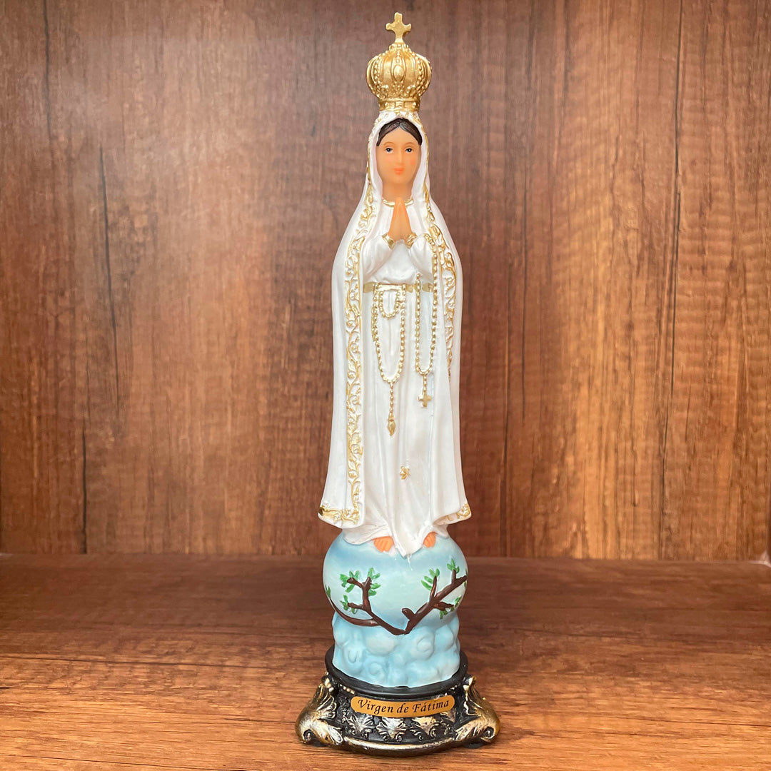 Estatua de la Virgen de Fátima 30cm – VII Sacramentos Colombia