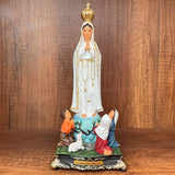 Estatua de la Virgen de Fátima con Pastores 20CM – VII Sacramentos Colombia