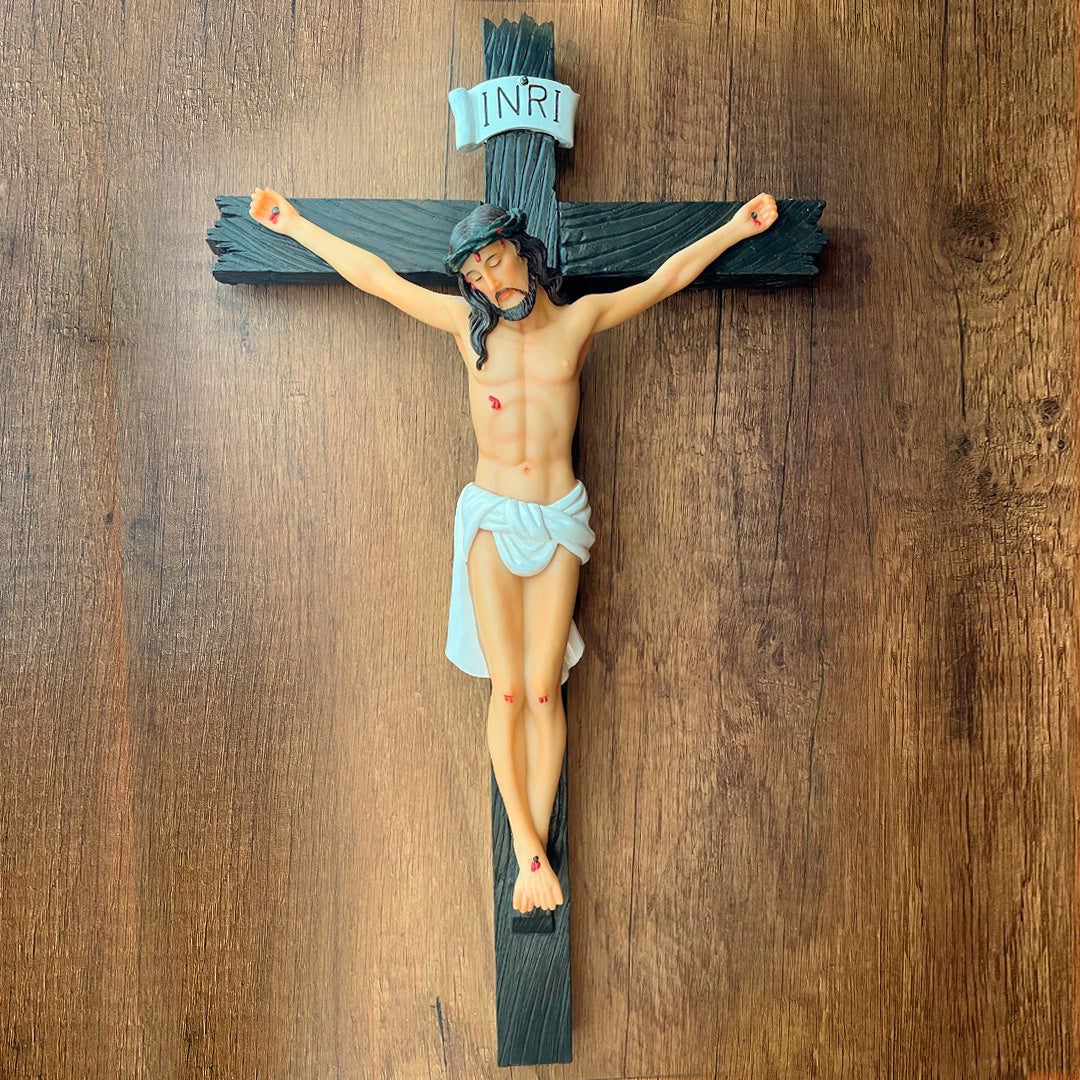 Estatua de Jesús Crucificado de Pared 40CM – VII Sacramentos Colombia