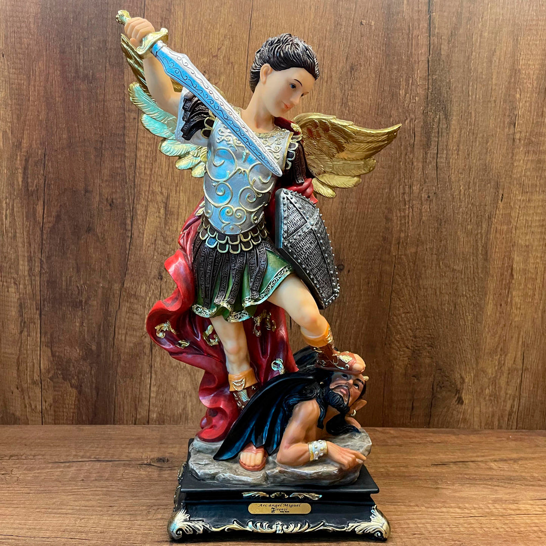 Estatua de San Miguel Arcángel 40cm – VII Sacramentos Colombia