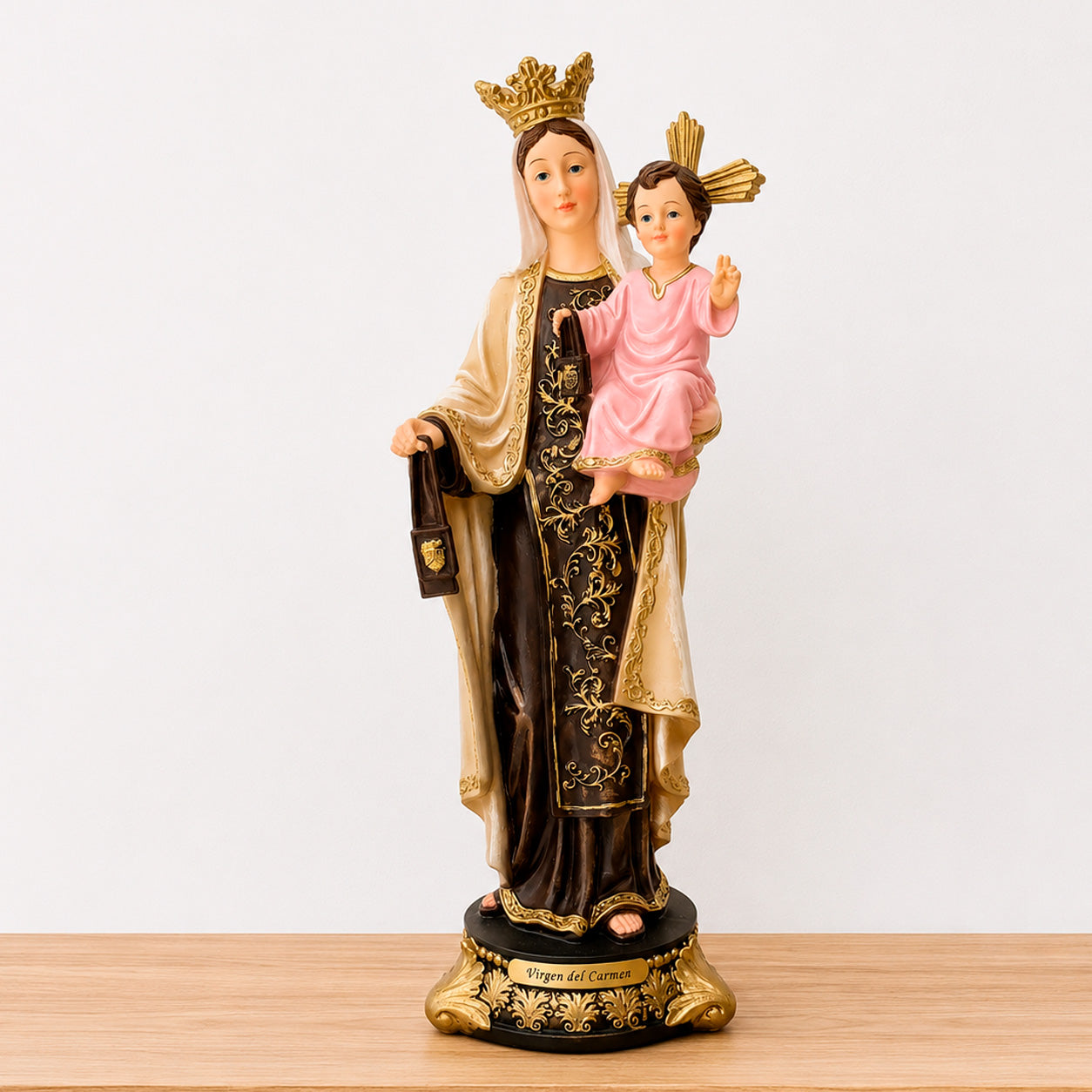 Estatua Virgen del Carmen 40cm de altura