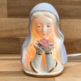 Lámpara Virgen Rosa Mística Manto Azul – VII Sacramentos Colombia