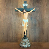 Estatua de Jesús Crucificado con Base 40cm – VII Sacramentos Colombia