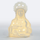Lámpara de Porcelana encendida Inmaculado Corazón de María (14cm) - Luz y Devoción - VII SAcramentos Colombia