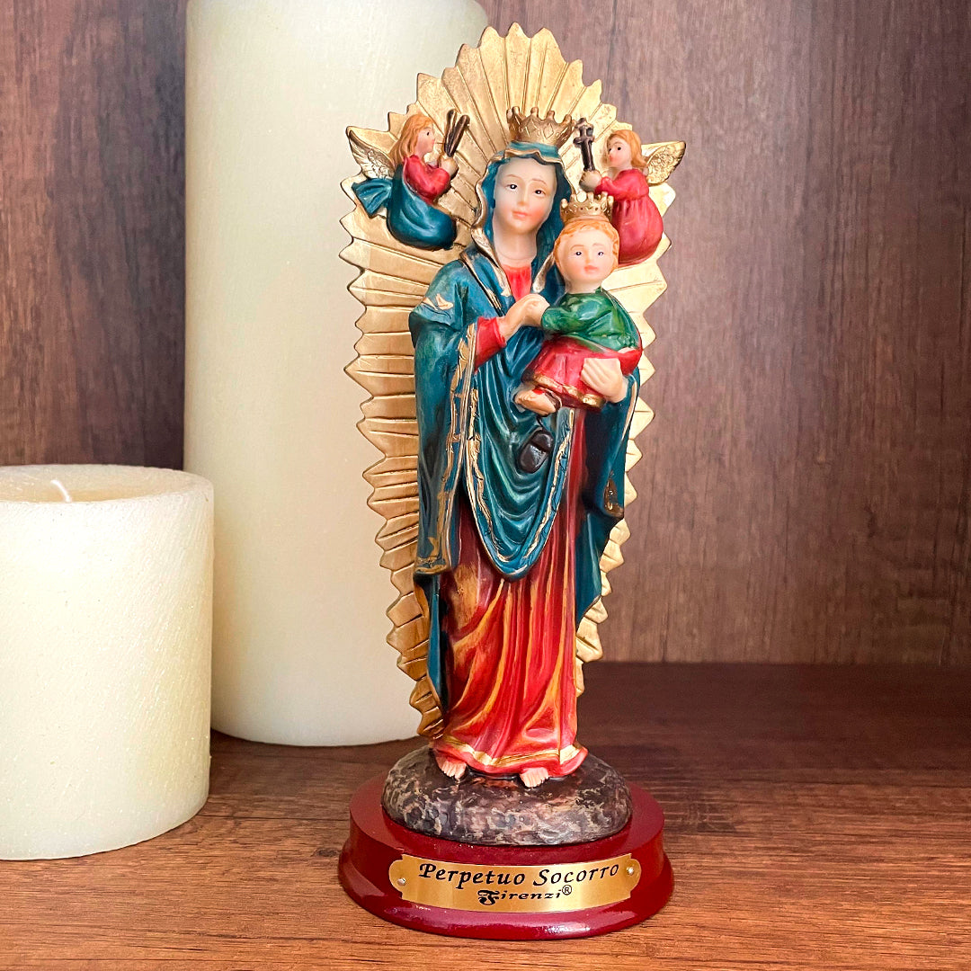 Estatua de la Virgen del Perpetuo Socorro 20 cm – VII Sacramentos Colombia