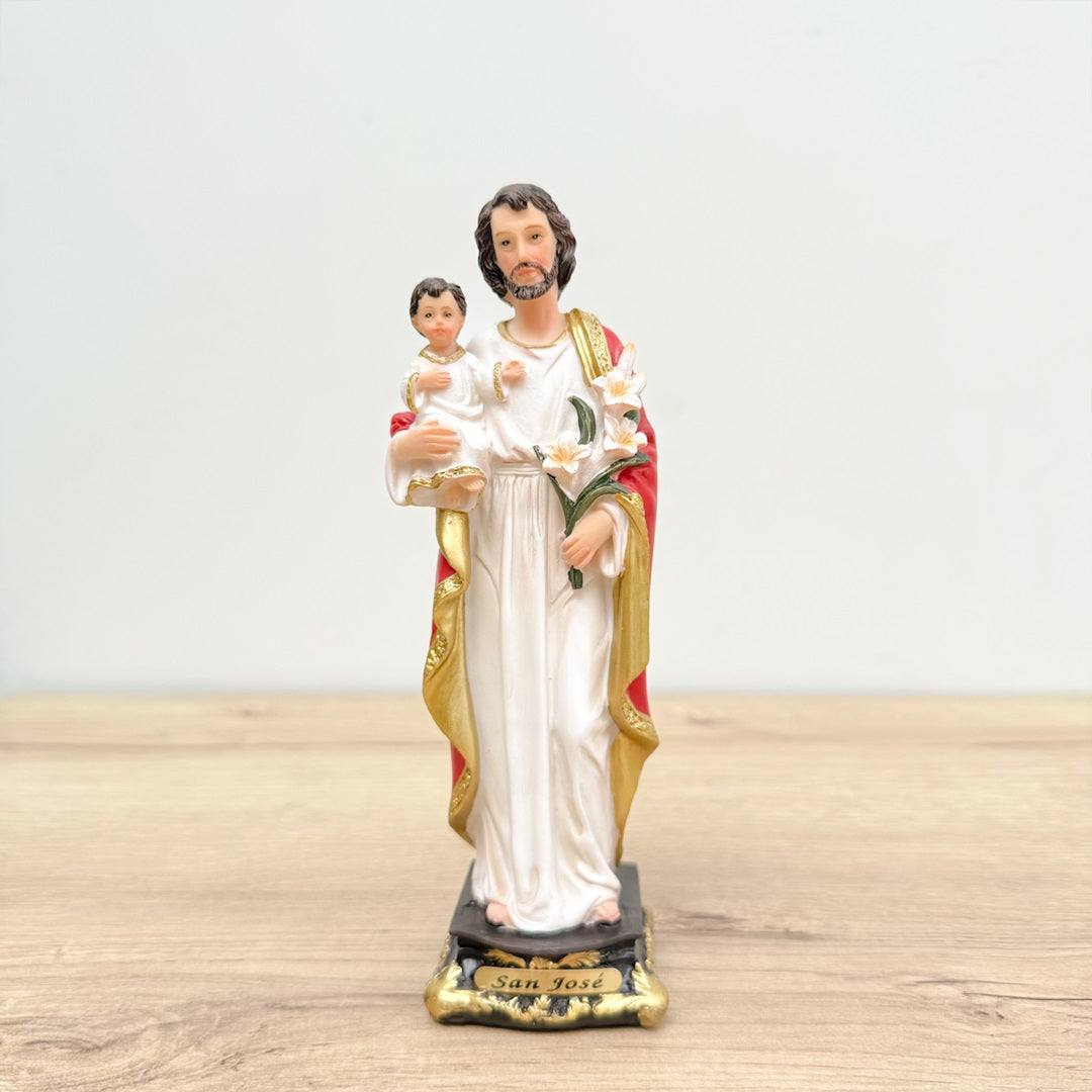 Estatua de San José Blanco 19 cm – VII Sacramentos Colombia