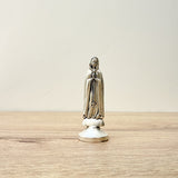 Estatua de la Virgen Rosa Mistica en metal – figura religiosa católica para altar o decoración