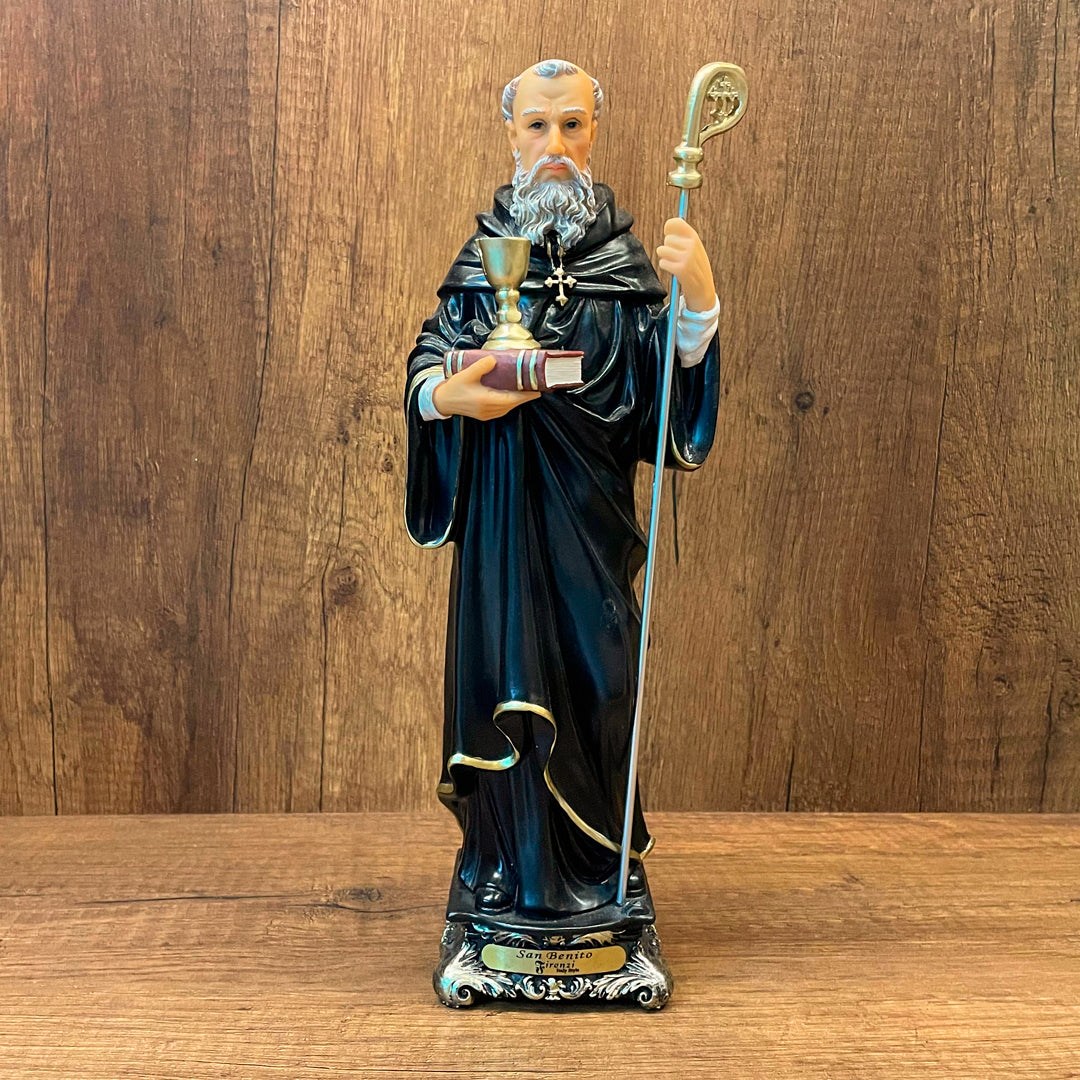 Estatua de San Benito de Abad 30cm – VII Sacramentos Colombia