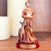 Estatua de San Francisco de Asis 12.5cm