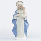 Estatua Virgen María con el Niño Jesús de 30 cm en porcelana decorativa - VII Sacramentos Colombia
